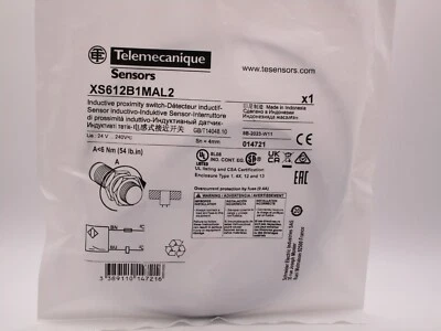 XS612B1MAL2 Original TELEMECANIQUE  Inductive proximity sensor FAST SHIPPING - Image 1 of 4