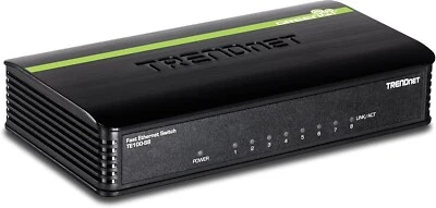 TRENDnet TE100-S8 8-Port 10100Mbps Network Ethernet Desktop Switch - Image 1 of 4