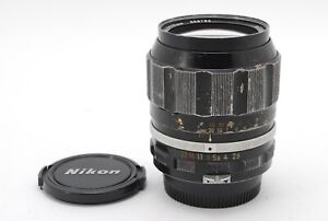 EXC+3 Nikon Nikkor-PC Auto 105mm f/2.5 Non Ai Lens, Front Cap, LF-1 from Japan