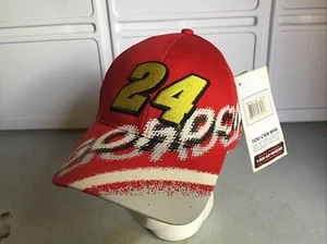 Neu mit Etikett Jeff Gordon Hendrick Mütze Kappe rot NASCAR Strapback Digital #24 - Bild 1 von 7
