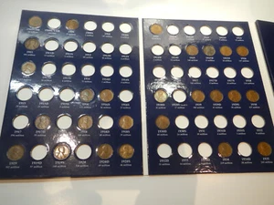 Teilkomplettes Warman 1909-1958 Weizen Cent Pfennig Album Buch getönt selten - Bild 1 von 5