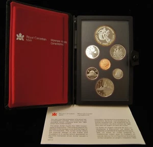 Juego de prueba de 7 monedas Royal Canadian Mint 1983 - Canadá - RCM CON CERTIFICADO DE AUTENTICIDAD - Imagen 1 de 9