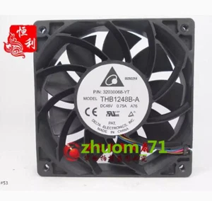 1PC DELTA THB1248B-A 12025 12CM 48V 0.75A double ball high air cooling fan - Picture 1 of 2