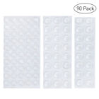 BESTOMZ 90pcs Clear Surface Adhesive Bumpers Pads Prevent Scratching Sliding