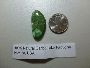 31.65ct, Carico Lake Turquoise Cabochon! Top/High Grade Natural USA, gemstone!