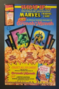 1993 CRUNCH 'N MUNCH Toffee Popcorn Marvel Comic Trading Card - Print Ad/Ad Page - Picture 1 of 1