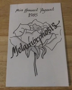 Miss Howard Pageant 1985 Metamorphosis Program - Howard University Washington DC - Picture 1 of 7