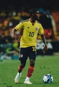 Football - Yaser Asprilla - Hand Signed 12x8 Inch Photograph - Colombia - COA - Picture 1 of 1