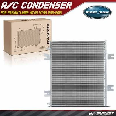 A/C Condenser with Bracket for Freightliner MT45 MT55 2011 2012 2013 2267959000 - Image 1 of 4
