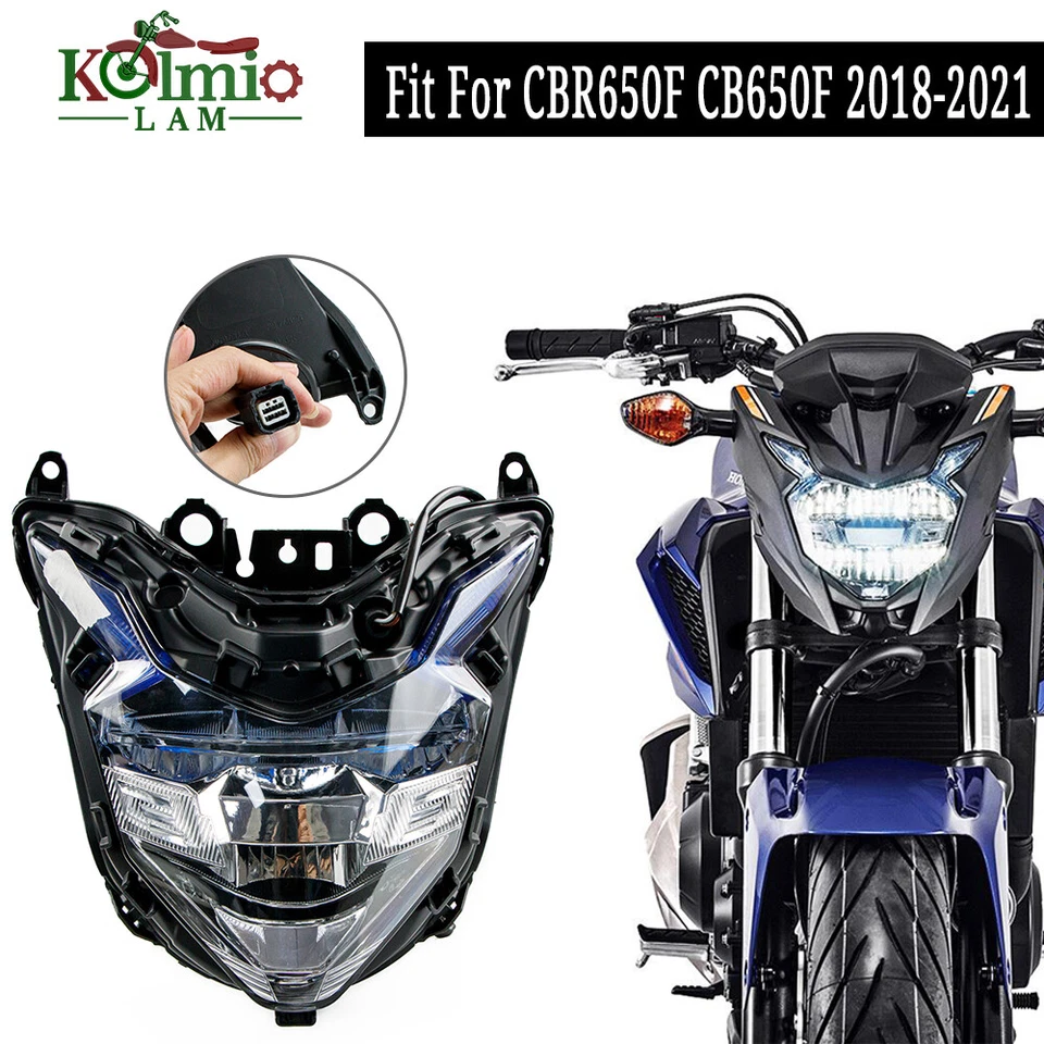 Fit For Honda CB650F CBR650F 2018-2021 Headlight Assembly Headlamp Light - Image 1 of 4