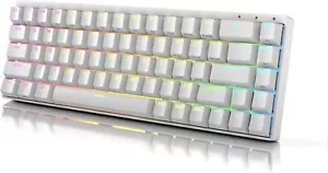 DURGOD HADES68 HKGAMING BIANCA TASTIERA DA GAMING 65 PERCENTO LAYOUT INGLESE UK - Foto 1 di 5