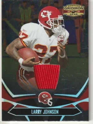 Larry Johnson 2008 Donruss Gridiron Gear Materials 007/145 Chiefs - Image 1 of 2