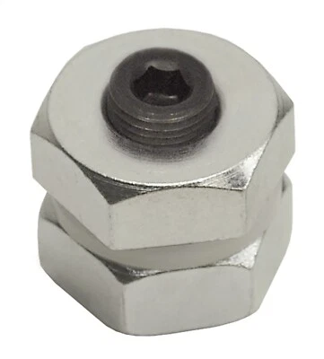 Derale 13010 Universal Transmission Pan Drain Plug Kit 1/2in with 1/8 npt  Foto 1 de 4