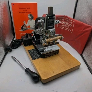 Kingsley M-50 Heißfolienprägemaschine VINTAGE FUNKTIONIERT LOOK SCHÖNER ZUSTAND - Bild 1 von 23