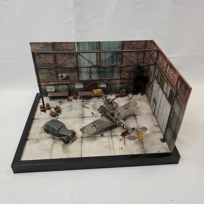 Diorama scala 1/48 WWII tedesco campagna inghilterra hangar Bretagna - Immagine 1 di 4