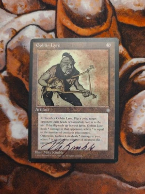*ARTIST PROOF* Goblin Lyre Mike Kimble Signed Magic the Gathering - Image 1 of 2