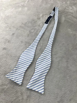 Tommy Hilfiger Pajarita Para Hombre Talla Única Azul Blanco Rayas Repp Corbata Ajustable Foto 1 de 4