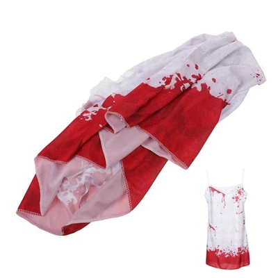  Costume Sposa Fantasma Halloween Costumi Morti per Bambine Elegante Horror - Immagine 1 di 4