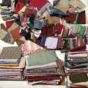 Riesiges Paket 13+ Pfund Calico/Blumen/klein/kleiner Druck Baumwolle Quilten Stoffreste - Bild 1 von 12