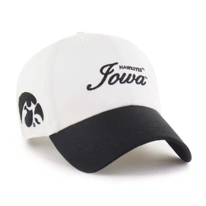 Men's '47 White Iowa Hawkeyes Contemporary Basics Foundation Clean Up Adjustable - Picture 1 of 3