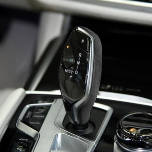 Copri pomello cambio auto nero scamosciato Wrap ABS per BMW Serie 5 G30 17-23 - Foto 1 di 10