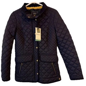 Clothes Accessories Clothing Womens Joules Navy Quilted Jacket UK6 EU34 US2 BNWT - Picture 1 of 10