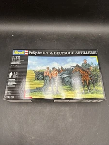 Revell PzKpfw II/F Tank & German Artillery Figures Model Kit 1/72 #03158 - Picture 1 of 8