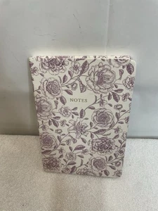 Eccolo Purple & White Floral 100 Lined Pages 0.50 × 6.00 x 8.66 Notebook Journal - Picture 1 of 24
