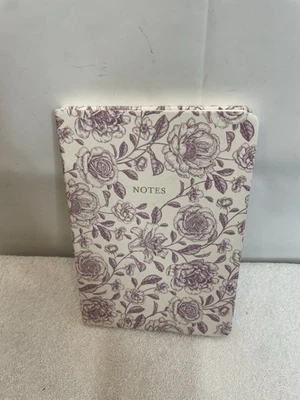Eccolo Purple & White Floral 100 Lined Pages 0.50 × 6.00 x 8.66 Notebook Journal - Image 1 of 4