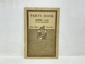 1923 Durant A-22 ORIGINAL Parts Book / Catalogue - Picture 1 of 6