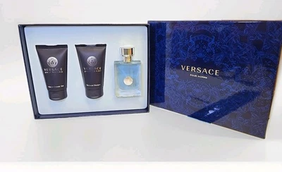 Versace Juego de Regalo Colonia 3 Piezas, 1.7 Fl Oz, Gel de Ducha y Champú, Nuevo Auténtico Foto 1 de 4