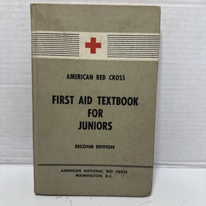 American Red Cross First Aid Textbook Revised Edition HB Book 1953 Vintage - Picture 1 of 15