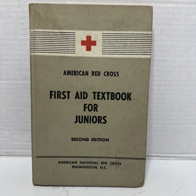 American Red Cross First Aid Textbook Revised Edition HB Book 1953 Vintage - Image 1 of 4