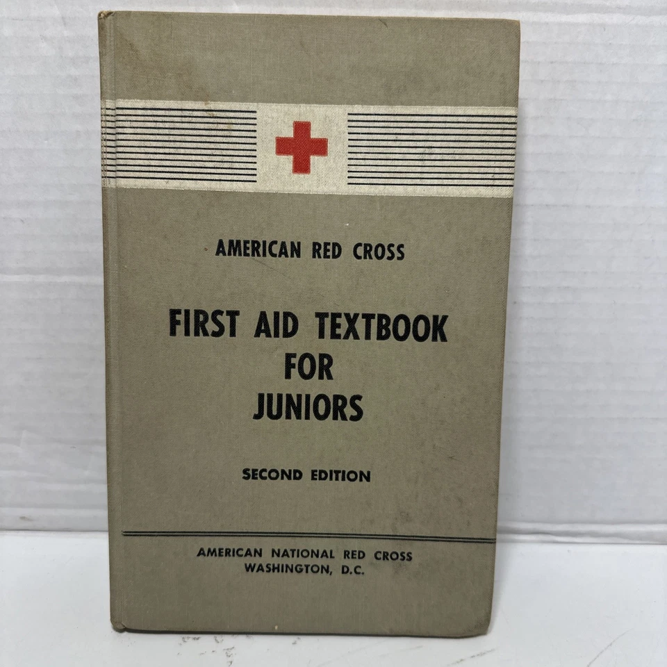 American Red Cross First Aid Textbook Revised Edition HB Book 1953 Vintage - Image 1 of 4