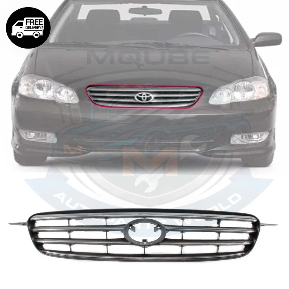 NEW 2003-2004 FRONT GRILLE ASSEMBLY GRAY PLASTIC TOYOTA COROLLA TO1200244 Foto 1 de 1