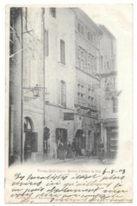 Viviers(07) Maison d'Albert de Noé Ardèche CPA Précurseur animée écrite ~1903 - Bild 1 von 2