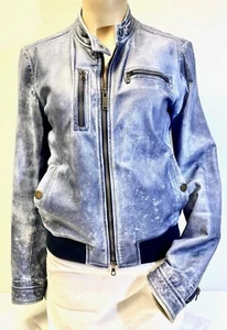 ⚜️ Iceberg "ICE" Damen Leder Jacke Blautöne Gr. S ⚜️ - Bild 1 von 9