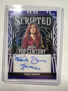 2024 Leaf Pop Century Famke Janssen Scripted Purple Shimmer Auto 8/8   "JEAN" - Picture 1 of 2