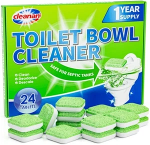 Toilet Bowl cleaner tablets lot tank deodorizer fresh blue bleach 1 Year Supply - Picture 1 of 58