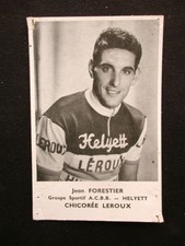 Jean FORESTIER Carte Card CHICOREE LEROUX 1959-1960 Cyclisme HELYETT ACBB