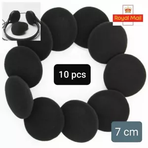 Repuesto de almohadillas de espuma cojín esponja del Reino Unido 70 mm auriculares piezas - Imagen 1 de 1