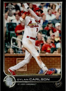 2022 Topps Chrome Ben Baller Dylan Carlson St. Louis Cardinals #158