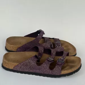 Birkenstock Florida Papillio púrpura ajuste estrecho gamuza 3 correas para mujer 40 / EE. UU. 9 - Imagen 1 de 14