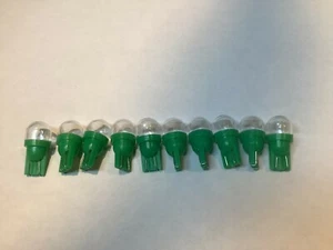 Pinball LED Bulbs 555 CLEAR DOME GREEN 10 pieces - Foto 1 di 2
