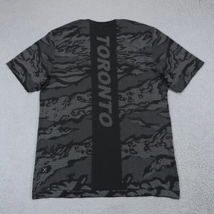 Lululemon Shirt Men Large Metal Vent Tech Tee Black Grey Camo Toronto Canada SS - Picture 1 of 10