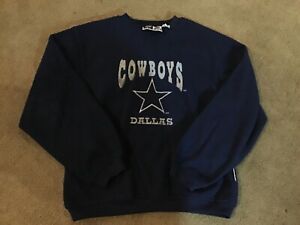 Dallas Cowboys Mighty Mac Youth XL Vintage 90s Sweatshirt Navy