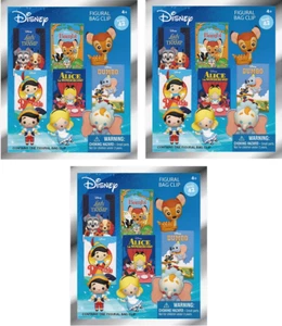DISNEY SERIES 42 FIGURAL BAG CLIP LOT OF 3 BLIND BAGS NEW TY3022 - Picture 1 of 2