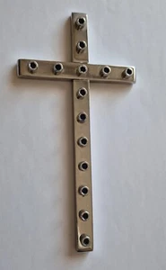 Crocefisso in acciaio Inox fatta a mano NEO GOTH ART - Foto 1 di 11