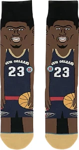 Stance Adult Blue Crew Cotton NBA NO Pelicans Anthony Davis Cartoon Socks L 9-12 - Picture 1 of 1