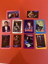 1985 AGI INC. ROCK STAR CONCERT CARDS AND STICKERS SEE DROP DOWN MENU
